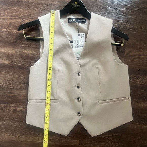 πHPπNWT Zara Tan Vest Small - Picture 6 of 8